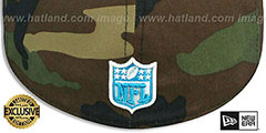 Panthers NFL TEAM-BASIC Army Camo Fitted Hat by New Era - 3rd View