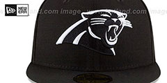 Panthers NFL TEAM-BASIC Black-White Fitted Hat by New Era - 3rd View