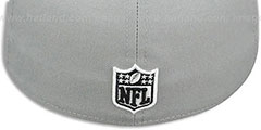 Panthers NFL TEAM-BASIC Grey-Black-White Fitted Hat by New Era - 3rd View