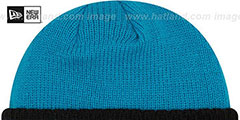 Panthers RIBBED-UP Blue Knit Beanie Hat by New Era - 3rd View