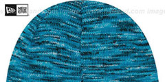 Panthers TEAM-CRAZE Blue-Black Knit Beanie Hat by New Era - 3rd View