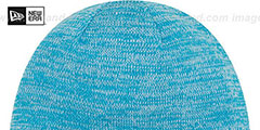 Panthers TEAM-RAPID Blue-White Knit Beanie Hat by New Era - 3rd View