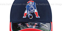 Patriots 2014 NFL STADIUM THROWBACK FLEX Navy Hat by New Era - 3rd View