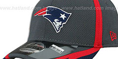 Patriots 2014 NFL TRAINING FLEX Graphite Hat by New Era - 3rd View