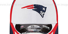 Patriots 2014 NFL TRAINING FLEX White Hat by New Era - 3rd View