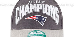 Patriots 2015 AFC EAST CHAMPS Strapback Hat by New Era - 3rd View