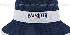 Patriots 2015 NFL TRAINING BUCKET Navy Hat by New Era - 3rd View