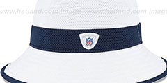 Patriots 2015 NFL TRAINING BUCKET White Hat by New Era - 3rd View