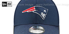 Patriots 2017 NFL TRAINING FLEX Navy Hat by New Era - 3rd View