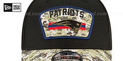 Patriots 2021 SALUTE-TO-SERVICE FLEX Black-Desert Hat by New Era - 3rd View