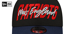 Patriots 2022 NFL DRAFT FLEX  Black-Navy Hat by New Era - 3rd View