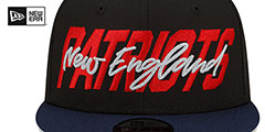 Patriots 2022 NFL DRAFT SNAPBACK Black-Navy Hat by New Era - 3rd View