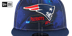 Patriots 2022 NFL SIDELINE TIE-DYE SNAPBACK Hat by New Era - 3rd View