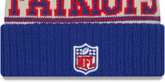 Patriots 2023 HISTORIC SIDELINE Knit Beanie Hat by New Era - 3rd View