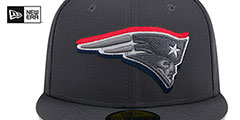 Patriots 2024 ONSTAGE NFL DRAFT Grey Fitted Hat by New Era - 3rd View