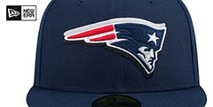 Patriots 2024 NFL DRAFT Navy Fitted Hat by New Era - 3rd View