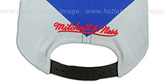 Patriots AMPLIFY DIAMOND SNAPBACK Royal-Grey Hat by Mitchell and Ness - 3rd View