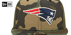 Patriots ARMY CAMO TRUCKER Hat by New Era - 3rd View