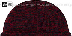 Patriots BEVEL Navy-Red Knit Beanie Hat by New Era - 3rd View