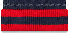 Patriots CHILLER FILLER BEANIE Navy-Red by New Era - 3rd View