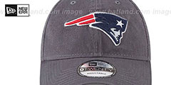 Patriots CORE-CLASSIC STRAPBACK Charcoal Hat by New Era - 3rd View