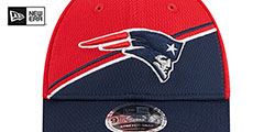 Patriots DASHMARK SIDELINE SNAPBACK Red-Royal Hat by New Era - 3rd View