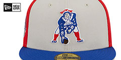 Patriots HISTORIC SIDELINE PINWHEEL Fitted Hat by New Era - 3rd View