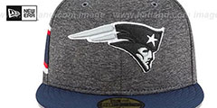 Patriots HOME ONFIELD STADIUM Charcoal-Navy Fitted Hat by New Era - 3rd View