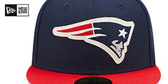 Patriots LETTERMAN SIDE-PATCH Fitted Hat by New Era - 3rd View