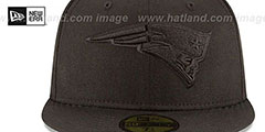 Patriots NFL TEAM-BASIC BLACKOUT Fitted Hat by New Era - 3rd View