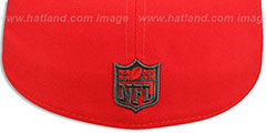 Patriots NFL TEAM-BASIC Fire Red-Charcoal Fitted Hat by New Era - 3rd View