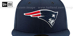 Patriots NFL TEAM-BASIC Navy Fitted Hat by New Era - 3rd View