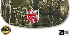 Patriots NFL THROWBACK TEAM-BASIC Realtree Camo Fitted Hat by New Era - 3rd View