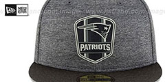 Patriots ROAD ONFIELD STADIUM Charcoal-Black Fitted Hat by New Era - 3rd View