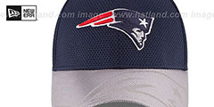 Patriots STADIUM TRAINING FLEX Navy-Grey Hat by New Era - 3rd View