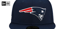 Patriots SUPER BOWL XXXVI SIDE-PATCH Navy Fitted Hat by New Era - 3rd View