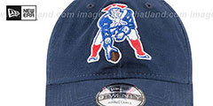 Patriots THROWBACK CORE-CLASSIC STRAPBACK Navy Hat by New Era - 3rd View