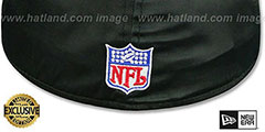 Patriots THROWBACK SATIN BASIC Black Fitted Hat by New Era - 3rd View