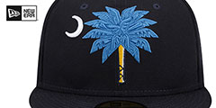 Pelicans THEME NIGHT Navy Fitted Hat by New Era - 3rd View