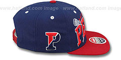 Penn LACROSSE SUPER-ARCH SNAPBACK Navy-Red Hat by Zephyr - 3rd View