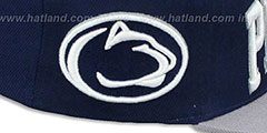 Penn State LACROSSE SUPER-ARCH SNAPBACK Navy-Grey Hat by Zephyr - 3rd View