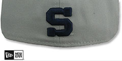 Penn State NCAA TEAM-BASIC Grey Fitted Hat by New Era - 3rd View