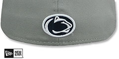 Penn State NCAA TEAM-SCRIPT Grey Fitted Hat by New Era - 3rd View