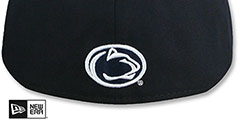 Penn State NCAA TEAM-SCRIPT Navy Fitted Hat by New Era - 3rd View