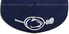 Penn State SWOOP LACROSSE Navy Fitted Hat by Zephyr - 3rd View