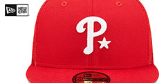 Phillies 2022 MLB ALL-STAR WORKOUT Red Fitted Hat by New Era - 3rd View