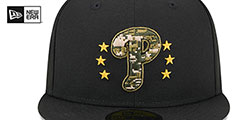 Phillies 2024 ARMED FORCES STARS N STRIPES Hat by New Era - 3rd View