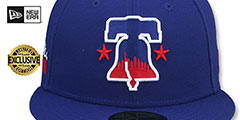 Phillies ALTERNATE CITY CONNECT Royal-Red Fitted Hat by New Era - 3rd View