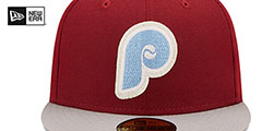 Phillies LETTERMAN SIDE-PATCH Fitted Hat by New Era - 3rd View