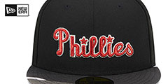 Phillies METALLIC CAMO Fitted Hat by New Era - 3rd View